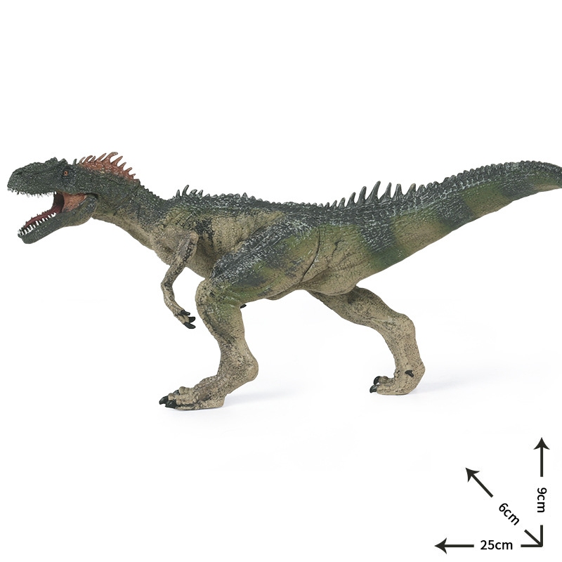 Mô phỏng kỷ Jura Mô hình thế giới khủng long tĩnh Allosaurus Đồ chơi khủng long bằng nhựa lớn rắn