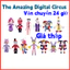 🔥Giá thấp nhất🔥The Amazing Digital Circus Jax Pomni đồ chơi sang trọng rạp xiếc kỹ thuật số tuyệt vời quà tặng cho trẻ em Teddy gấu búp bê quà sinh nhật
