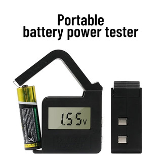 Công cụ chẩn đoán dung lượng pin Lithium kỹ thuật số Kiểm tra màn hình LCD 1.5V 9 V AAA Nút kiểm tra pin Máy kiểm tra điện áp đa năng