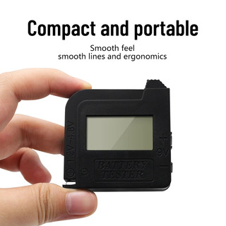Công cụ chẩn đoán dung lượng pin Lithium kỹ thuật số Kiểm tra màn hình LCD 1.5V 9 V AAA Nút kiểm tra pin Máy kiểm tra điện áp đa năng