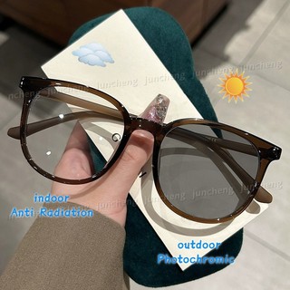 Ống kính phẳng chống ánh sáng xanh Kính gọng lớn Retro Kính sinh viên Kính gọng lớn Hợp thời trang Mới Kính gọng lớn Đa năng Ánh sáng phẳng