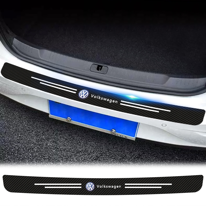 1 Miếng Dán Logo Sợi Carbon Bảo Vệ Cốp Xe Hơi VW Volkswagen Jetta MK5 Golf Passat 3B7 601 171