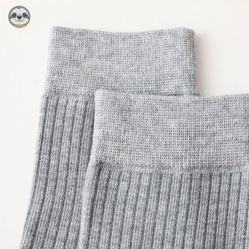 [2 Đôi] Phong cách Nhật Bản Muji / Tất ống giữa họa tiết đen tối dành cho nam / Tất Cotton thông thường cho nam / Vớ công sở / Tất thấm mồ hôi thoáng khí
