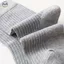 Phong cách Nhật Bản Muji / Tất ống giữa họa tiết đen tối dành cho nam / Tất Cotton thông thường cho nam / Vớ công sở / Tất thấm mồ hôi thoáng khí