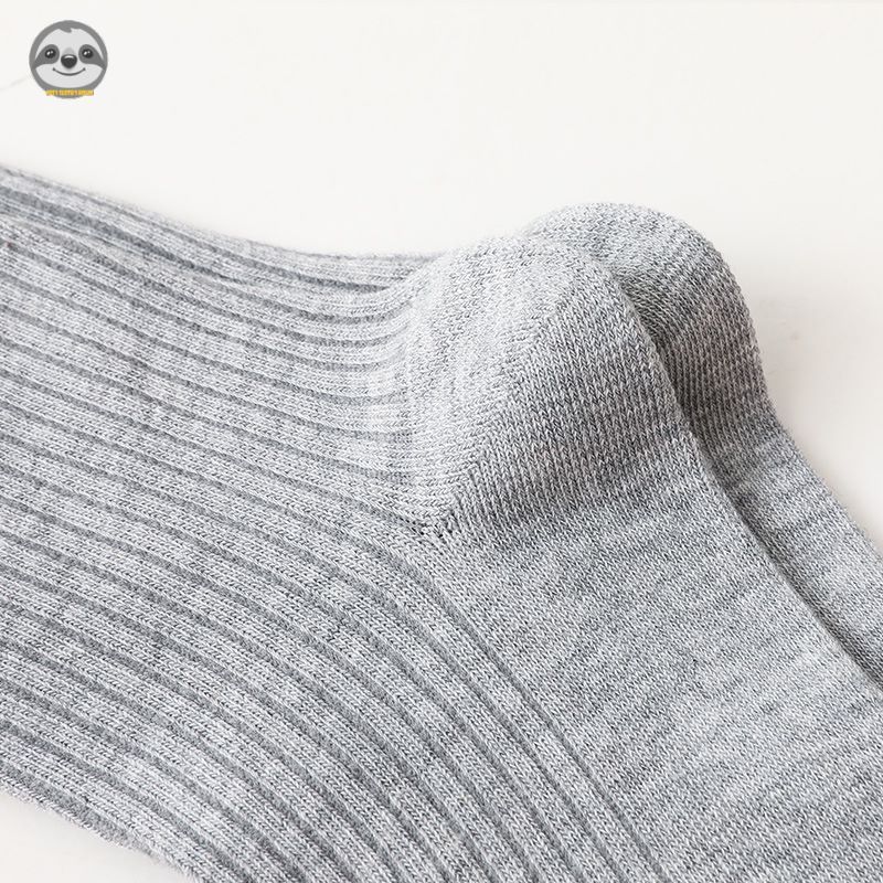 [2 Đôi] Phong cách Nhật Bản Muji / Tất ống giữa họa tiết đen tối dành cho nam / Tất Cotton thông thường cho nam / Vớ công sở / Tất thấm mồ hôi thoáng khí