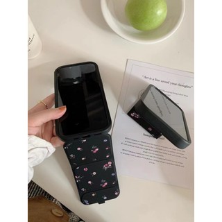Ốp Điện Thoại In Họa Tiết Hoa Màu Đen Cổ Điển Cho iPhone 13 13promax 14 14pro 15 15pro max 11 12 12promax