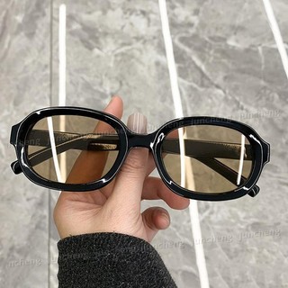 Retro Kính Mát Nữ Nhựa Hình Bầu Dục Nhỏ Kính Nam Hồng Đen Kính Chống Nắng Nữ Nam Lentes