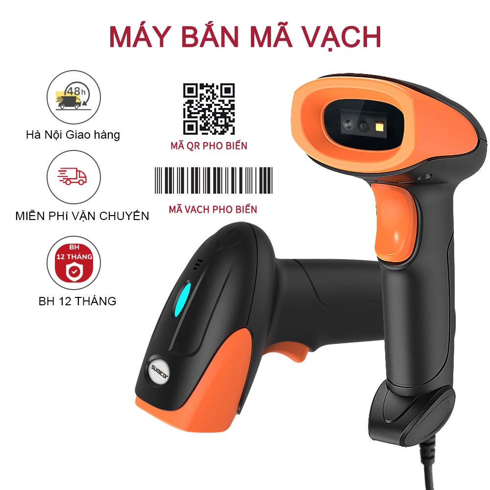 Wirless QR Mật khẩ Máy bắn mã vạch Bluetooth 5.0 USB Cord NHANH CHÓNG ...