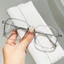 Kính cận gọng vuông thời trang -0.5 -1.0 -1.5 -2.0 -2.5 -3.0 -3.5 -4.0 -4.5 -5.0 -5.5 -6.0 độ Kính máy tính cận thị chống ánh sáng xanh cho nam và nữ 077
