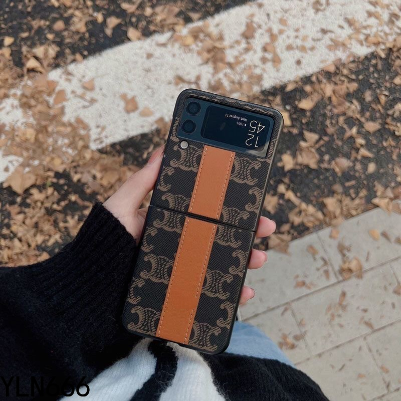 Ốp điện thoại gập cổ điển cổ điển cho Samsung Galaxy Z Flip 1 2 3 4 5 6 7 7FE Vỏ da PU sang trọng cho Z Flip6 Z Flip7 Vỏ bảo vệ chống móc