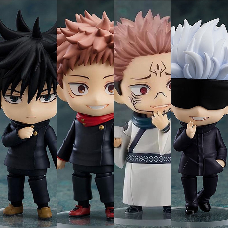 Anjinguang Set di figure anime Gojo Satoru, mini action figure di Itadori Yuji sukuna JJK, 9 cm, versione Q, modello per dessert, snack, Yuji, decorazione per la stanza, decorazione per torta regalo