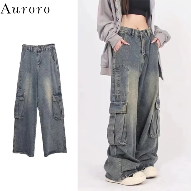 Quần jean ống rộng denim quần jean ống suông unisex quần jean ống đứng hiphop quần bò ống rộng oversize quần jean baggy nam