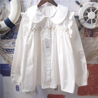 Hàng Mới Về Áo Sơ Mi Dài Tay Dáng Rộng Phong Cách Hàn Quốc Baju Wanita Lengan Panjang Hàng Mới Dành Cho Bạn Nữ