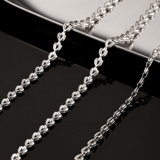 Dây chuyền tình yêu đôi bằng thép không gỉ Dây chuyền trang sức DIY Chuỗi quần áo hình trái tim