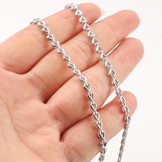 Dây chuyền tình yêu đôi bằng thép không gỉ Dây chuyền trang sức DIY Chuỗi quần áo hình trái tim