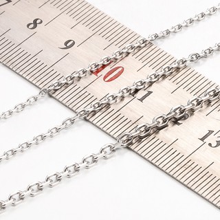 Dây chuyền hình bầu dục bằng thép không gỉ nhỏ Phụ kiện trang sức DIY