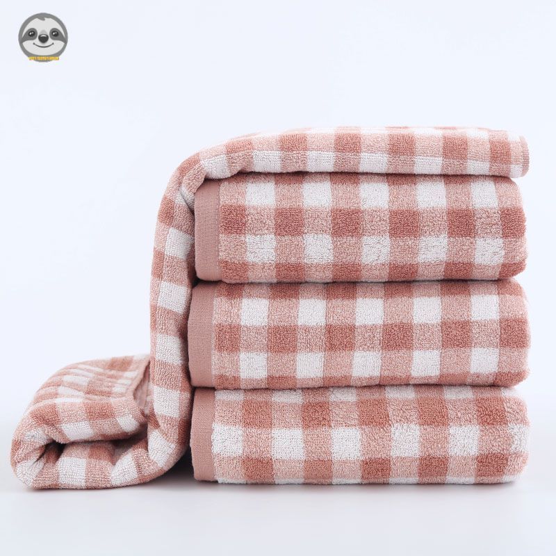 Phong cách Nhật Bản Muji Style / Khăn tắm kẻ sọc Cotton / Khăn tắm dày mềm / Khăn tắm đơn giản / Khăn tắm thấm hút thoải mái / Khăn đi biển