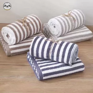 Phong cách Nhật Bản Muji / Khăn sọc / Khăn thấm Cotton / Khăn mềm Terry / Khăn mặt đơn giản trong phòng tắm