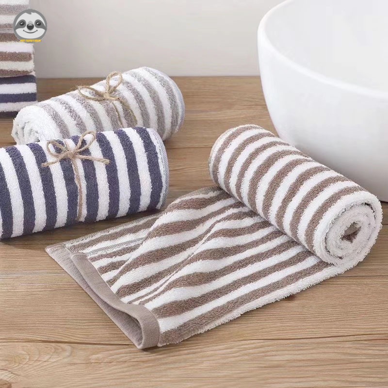 Phong cách Nhật Bản Muji / Khăn sọc / Khăn thấm Cotton / Khăn mềm Terry / Khăn mặt đơn giản trong phòng tắm