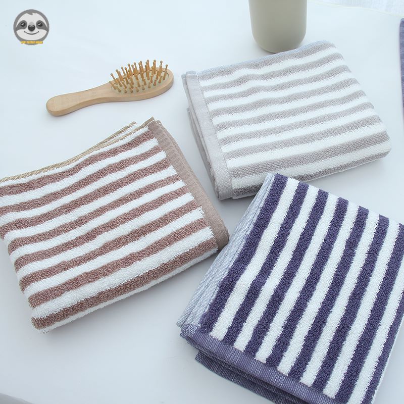 Phong cách Nhật Bản Muji / Khăn sọc / Khăn thấm Cotton / Khăn mềm Terry / Khăn mặt đơn giản trong phòng tắm