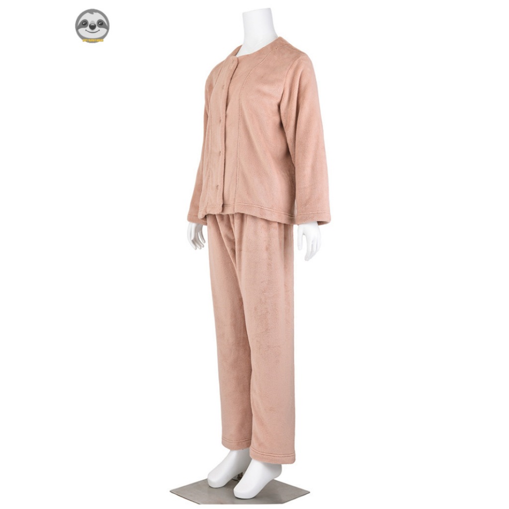 Bộ Đồ Ngủ Bằng Sợi Micro Mềm Mại Dày Dặn Ấm Áp Kháng Khuẩn Thoải Mái Phong Cách Muji Nhật Bản
