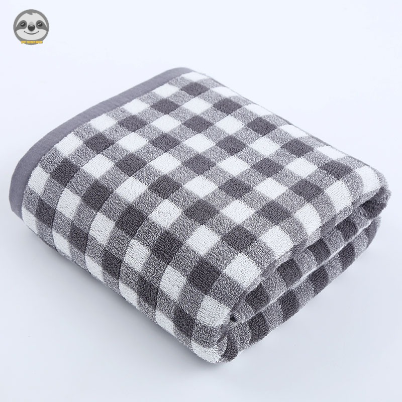 Phong cách Nhật Bản Muji Style / Khăn tắm kẻ sọc Cotton / Khăn tắm dày mềm / Khăn tắm đơn giản / Khăn tắm thấm hút thoải mái / Khăn đi biển