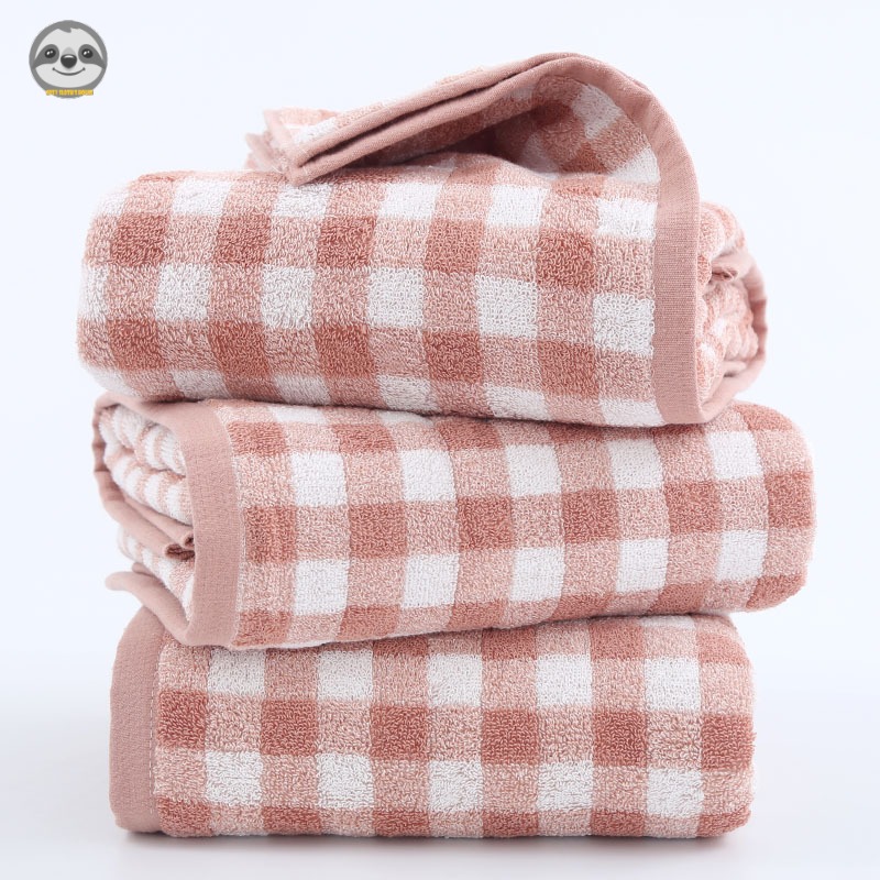 Phong cách Nhật Bản Muji Style / Khăn tắm kẻ sọc Cotton / Khăn tắm dày mềm / Khăn tắm đơn giản / Khăn tắm thấm hút thoải mái / Khăn đi biển