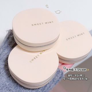 Phấn Phủ Bạc Hà Ngọt Ngào Kiểm Soát Dầu Làm Sáng Tông Màu Da Kèm Gương Trang Điểm Nhỏ Gọn