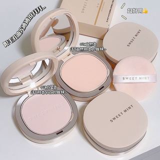 Phấn Phủ Bạc Hà Ngọt Ngào Kiểm Soát Dầu Làm Sáng Tông Màu Da Kèm Gương Trang Điểm Nhỏ Gọn