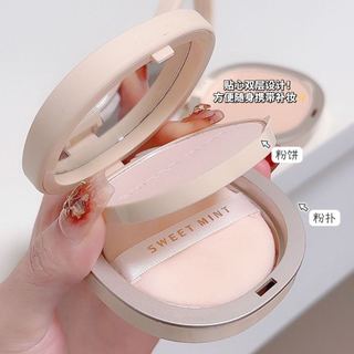 Phấn Phủ Bạc Hà Ngọt Ngào Kiểm Soát Dầu Làm Sáng Tông Màu Da Kèm Gương Trang Điểm Nhỏ Gọn