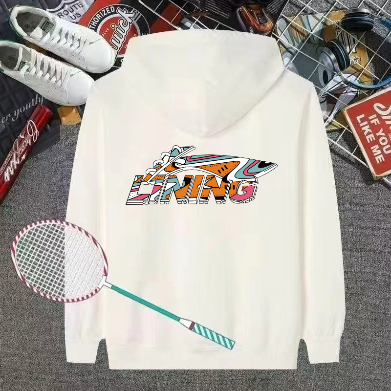 Li Ning Áo Hoodie Thể Thao Cầu Lông Chui Đầu Phối Nhung Ấm Áp Tay Dài Màu Đen Thời Trang Mới 2024 Cho Nam Và Nữ