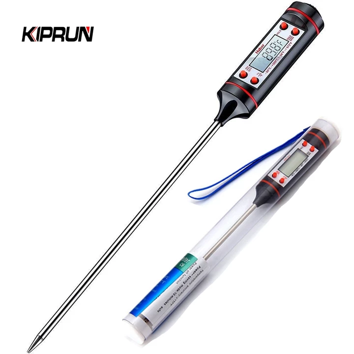 Kiprun Nhiệt Kế Thực Phẩm Kỹ Thuật Số, Nhiệt Kế Cho Thịt Nước Sữa Nấu Ăn Thực Phẩm BBQ Lò Nướng Điện Tử Nhiệt Kế Dụng Cụ Nhà Bếp