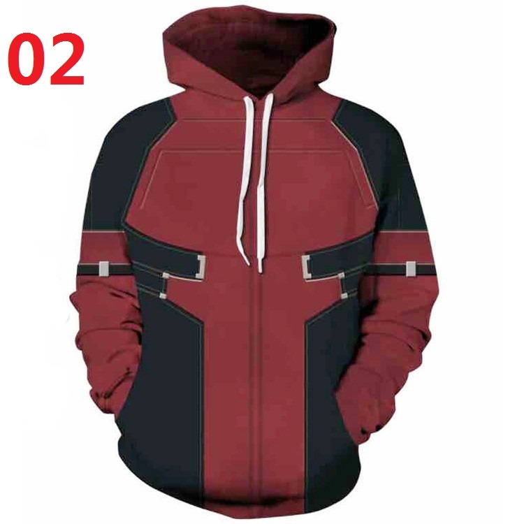 Áo Hoodie Deadpool Áo len siêu anh hùng Áo khoác in 3D unisex Chui đầu
