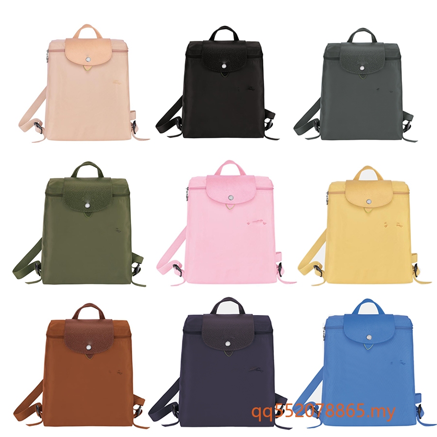 [Dòng bảo vệ môi trường] War Horse Ba lô Nylon nữ màu mới Ba lô du lịch gấp chống thấm nước Túi sách nhẹ thông thường
