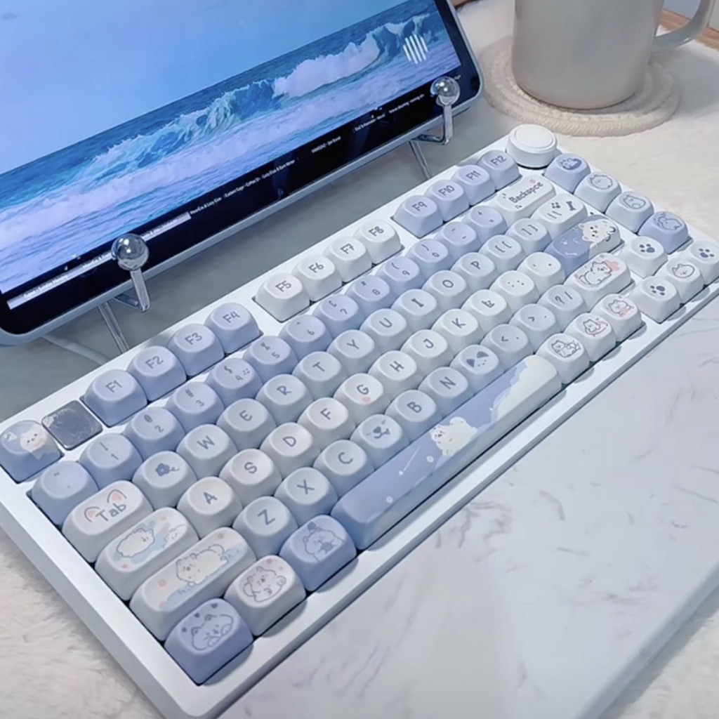 132 Phím Chủ đề Cat Cat Keycaps MOA Chiều cao Keycap PBT Chất liệu ...