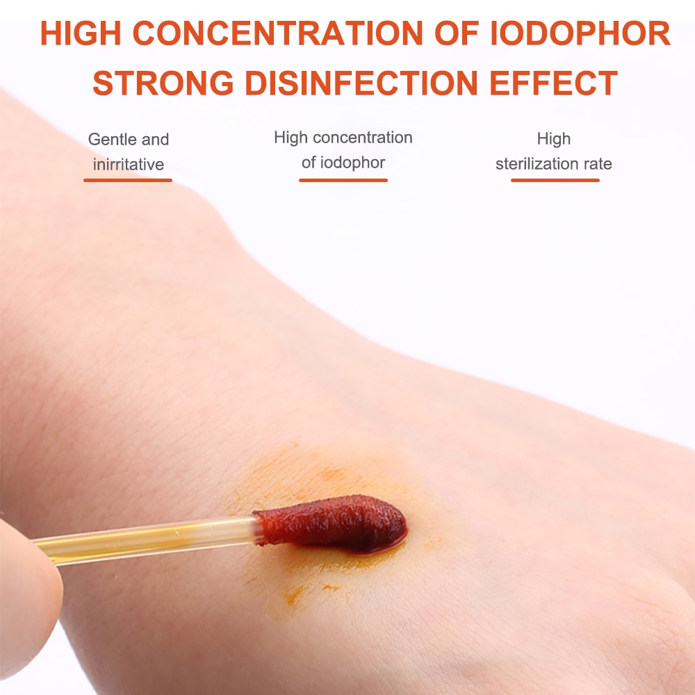 Ảnh Cofoe 50 Tăm bông iodophor y tế khử trùng dùng một lần chăm sóc sơ cứu 4