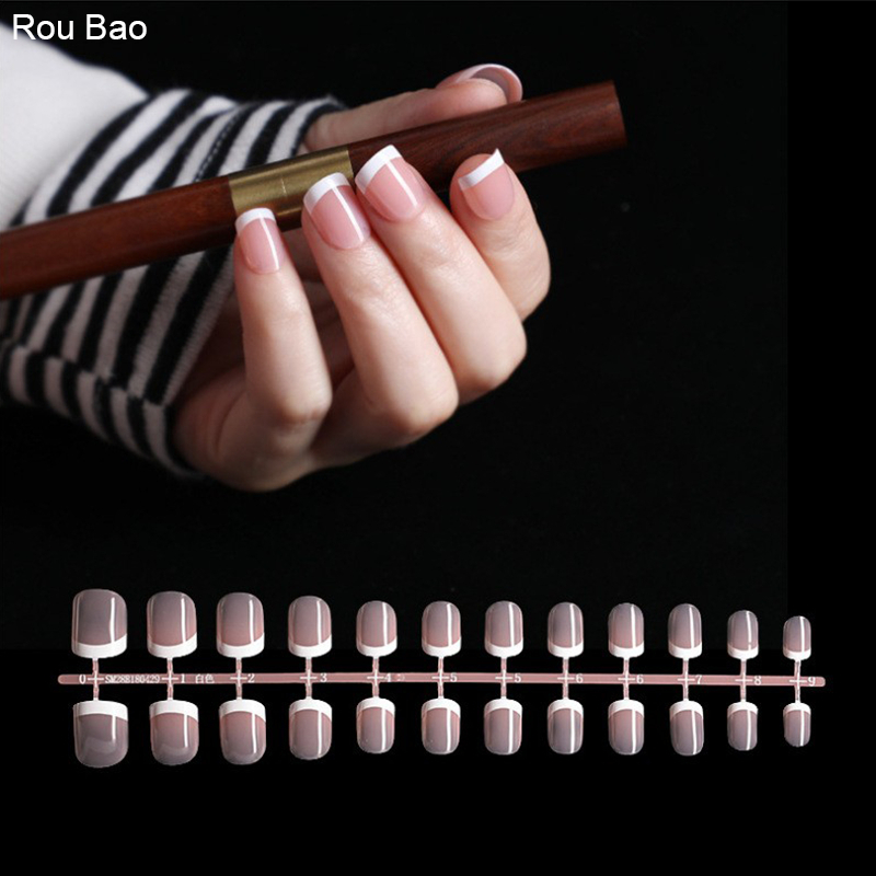 Móng tay giả Rou Bao che phủ toàn diện màu sắc tự nhiên sáng bóng phong ...