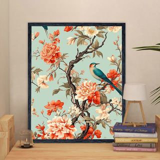 MOZI✨tranh tô màu theo số 40x50cm tranh sơn dầu số hoá hoạt hình, phong cách Trung Quốc 2024