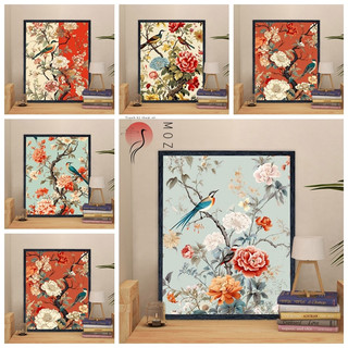 MOZI✨tranh tô màu theo số 40x50cm tranh sơn dầu số hoá hoạt hình, phong cách Trung Quốc 2024