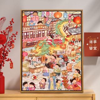 MOZI✨Quà tặng năm con rồng 40*50cm tranh tô màu theo số tranh sơn dầu số hoá tranh số hóa tranh tô màu số hoá tranh số hoá theo yêu cầu nhân vật hoạt hình sơn theo sốTranh Sơn Dầu Vẽ Tay diy Năm Mới 2024 Họa Tiết Rồng