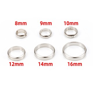 Hạt Ngọc Trai Hai Lỗ Bằng Thép Không Gỉ Dùng Làm Trang Sức Thủ Công DIY