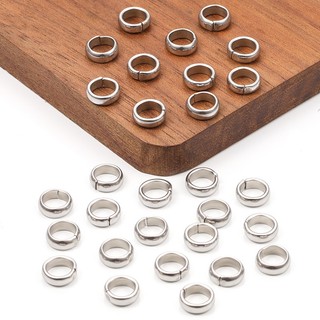 Thép không gỉ Khóa Tròn DIY Phụ Kiện Trang Sức Vòng Cổ Vòng Tay Làm Bằng Tay Kết Nối Vòng Tròn Nhỏ