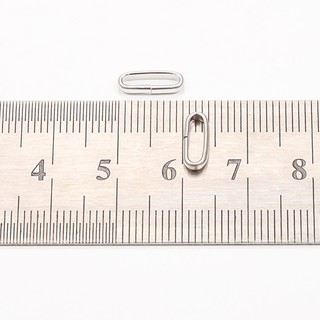Vòng kết nối hình bầu dục bằng thép không gỉ Phụ kiện trang sức DIY Vòng tròn đơn giản thủ công