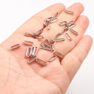 Vòng kết nối hình bầu dục bằng thép không gỉ Phụ kiện trang sức DIY Vòng tròn đơn giản thủ công