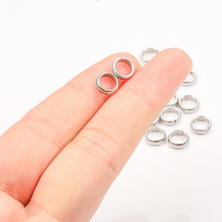Thép không gỉ Khóa Tròn DIY Phụ Kiện Trang Sức Vòng Cổ Vòng Tay Làm Bằng Tay Kết Nối Vòng Tròn Nhỏ
