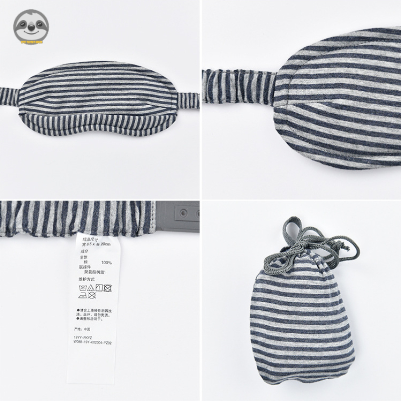 Mặt nạ mắt phong cách Nhật Bản Muji, chất cotton nguyên chất, che mắt du lịch/ngủ máy bay
