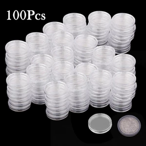 100X Áp dụng trong suốt Hộp đựng viên nang lưu trữ Hộp đựng quà tặng