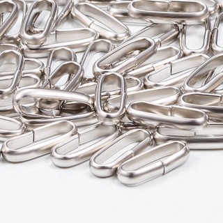 Vòng kết nối hình bầu dục bằng thép không gỉ Phụ kiện trang sức DIY Vòng tròn đơn giản thủ công
