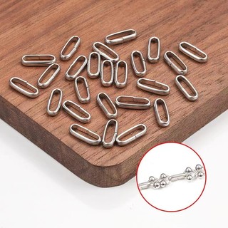Vòng kết nối hình bầu dục bằng thép không gỉ Phụ kiện trang sức DIY Vòng tròn đơn giản thủ công