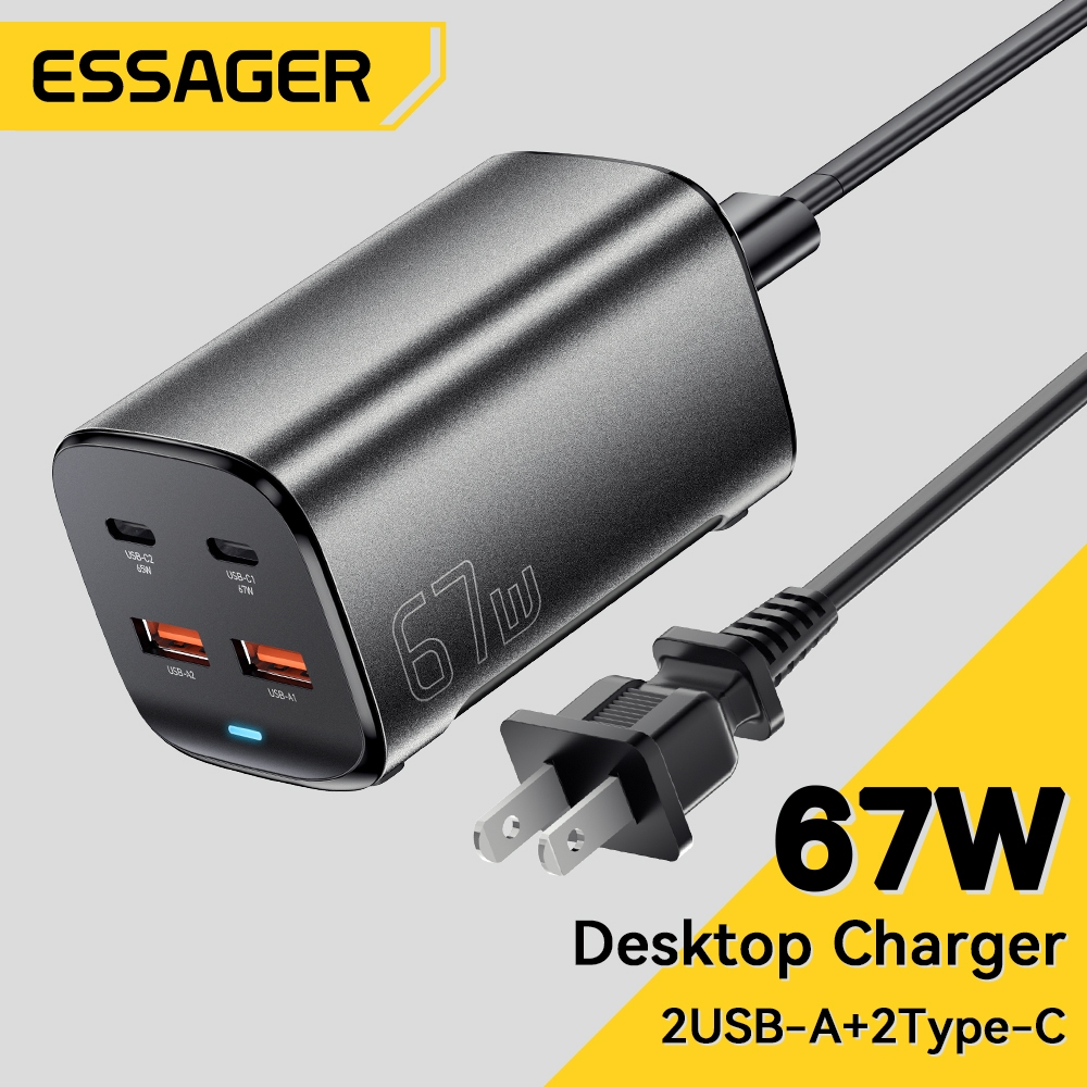 Essager Cục Sạc Nhanh Bốn Cổng Usb Type C 67W 2C2A PD QC PPS Cho Điện ...